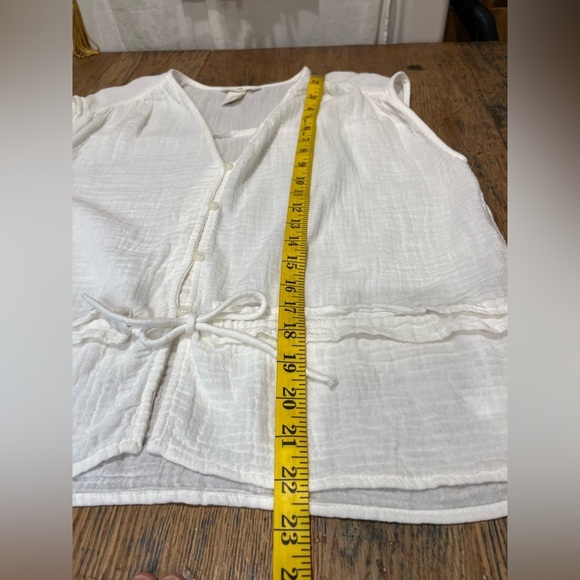 H&M White Textured Sleeveless Top – Size S - Picture 8 of 10